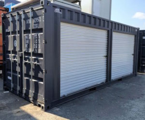 roll up doors on shipping containers