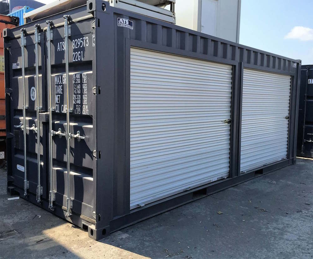 roll up doors on shipping containers