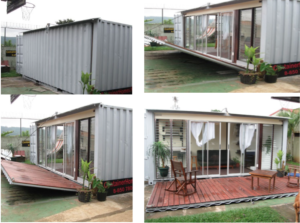 Fold down Deck Container homes Costa Rica