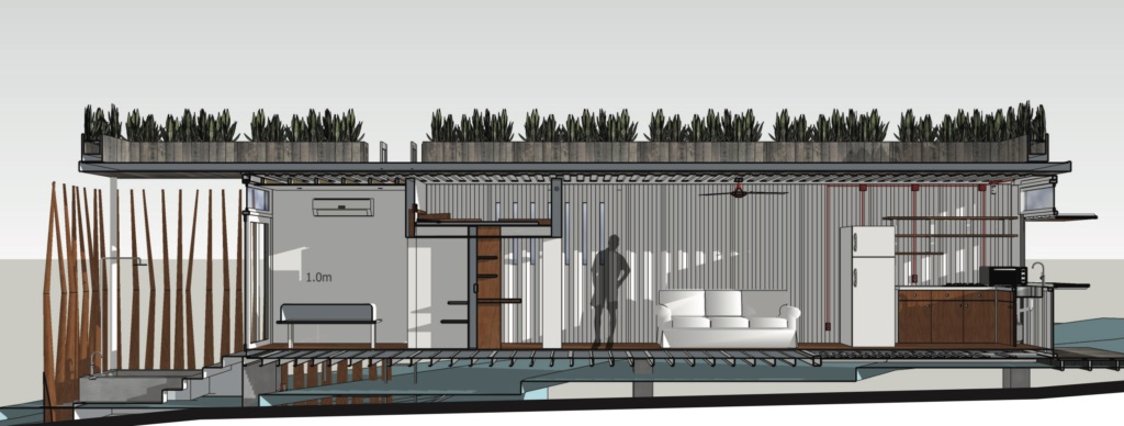 40ft pop out shipping container home