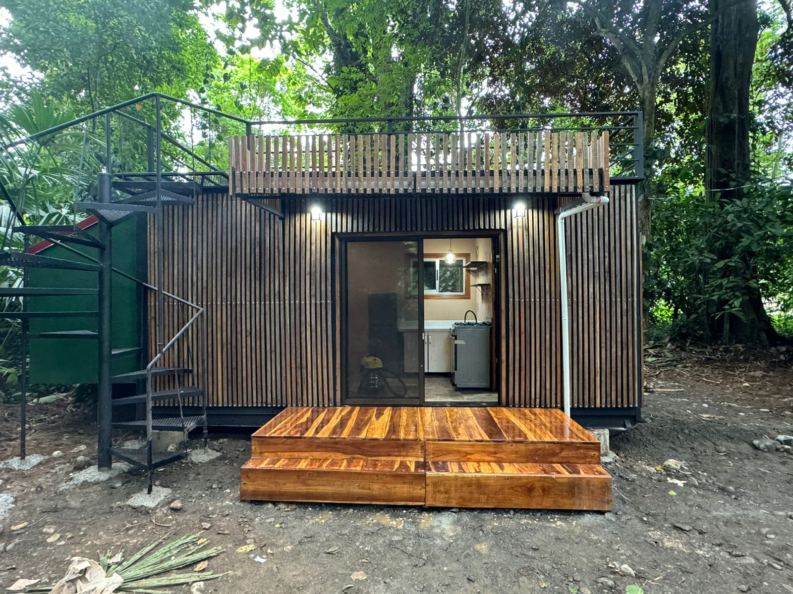 Shipping Container Homes with Bamboo Construction in Costa Rica