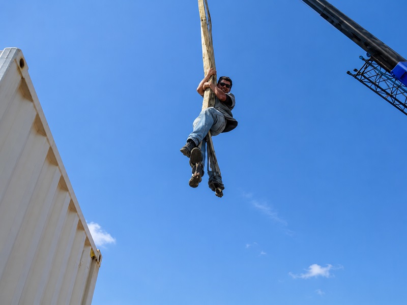 Container home build process