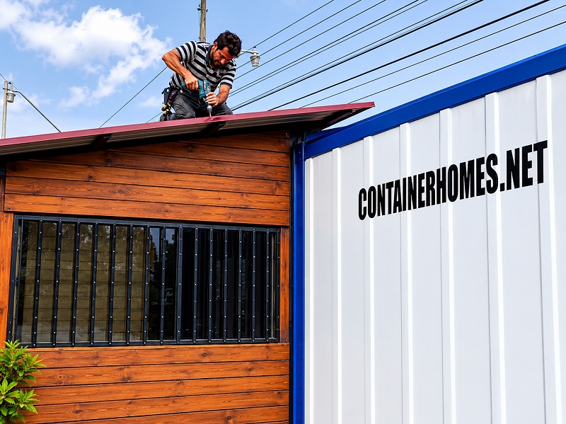 Container home build process