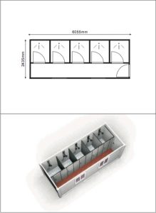 Emergency Shelter Home Bathroom Unit